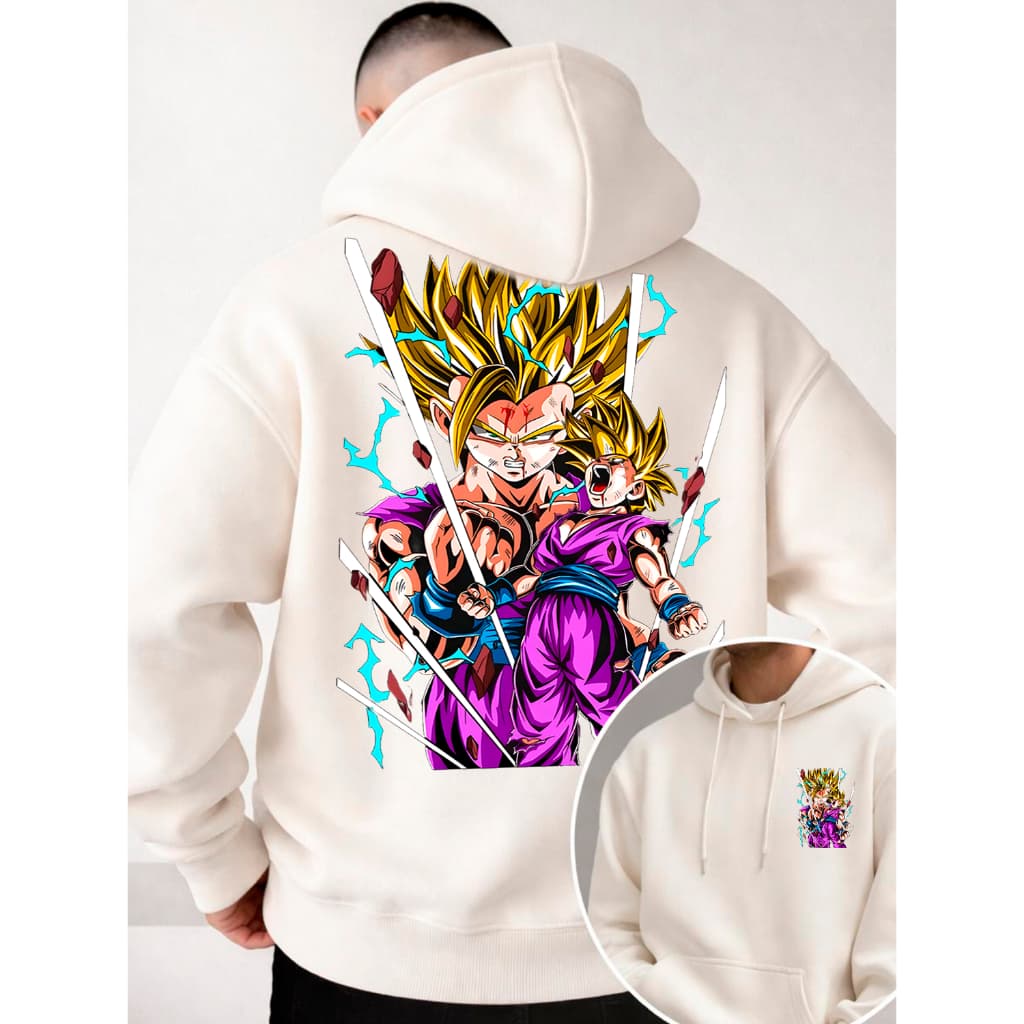 Moletom Masculino Dragon Ball Blusa Moletom Masculino Blusa de Frio Masculina Moletom Canguru Masculino Grosso Inverno