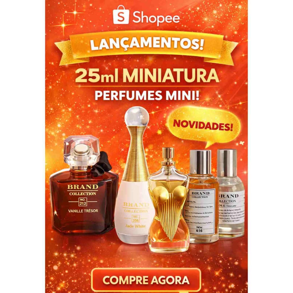 Perfume Brand Collection Feminino Masculino Lançamento Miniatura De Luxo Importado - 25ML