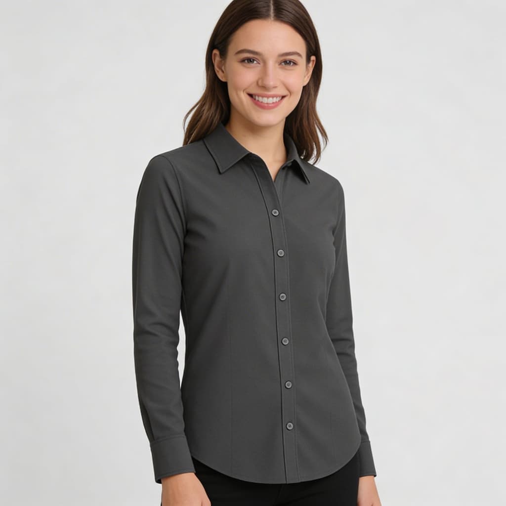 Camisa Social Feminina Preta Camisa Feminina Social Manga Longa Camisa Social Slim Feminina