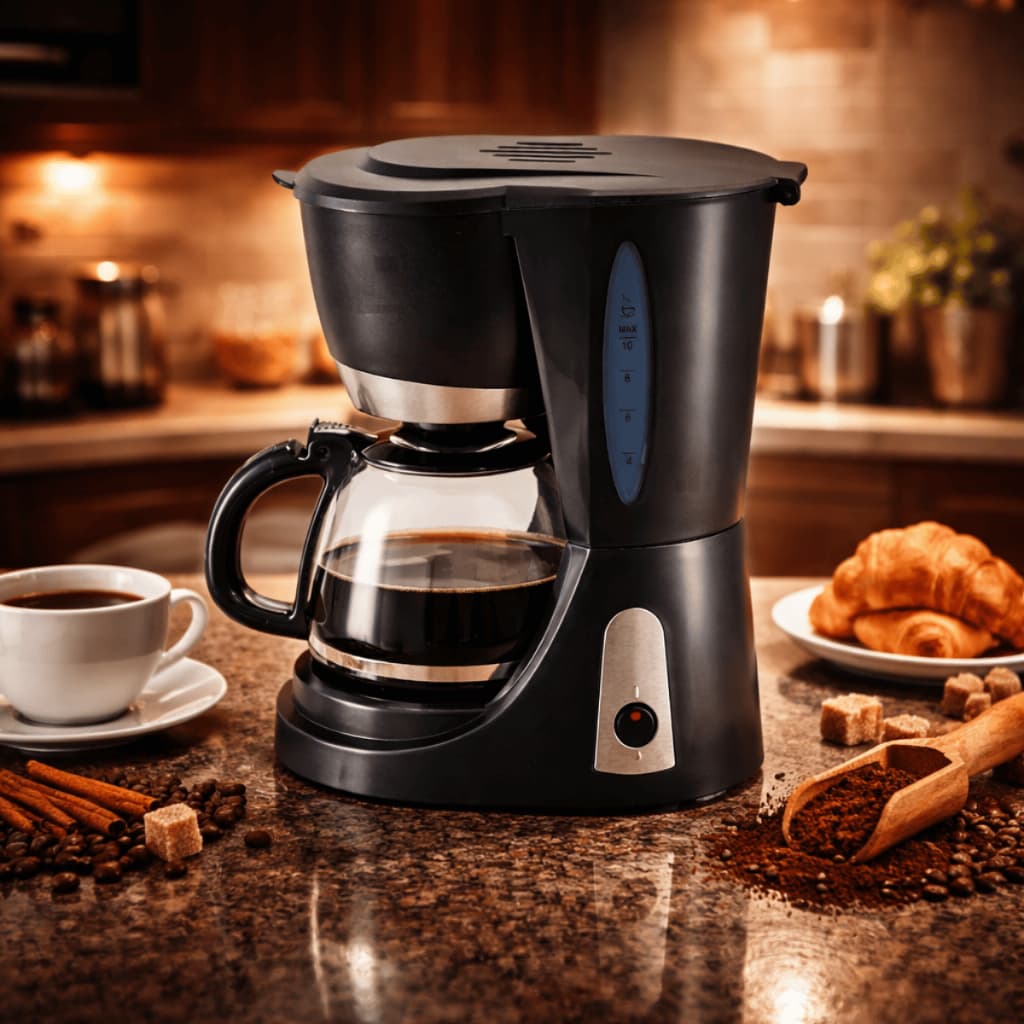 Cafeteira Elétrica 30 Xícaras Café Rápido Expresso Jarra Vidro Desligamento Automático Cozinha