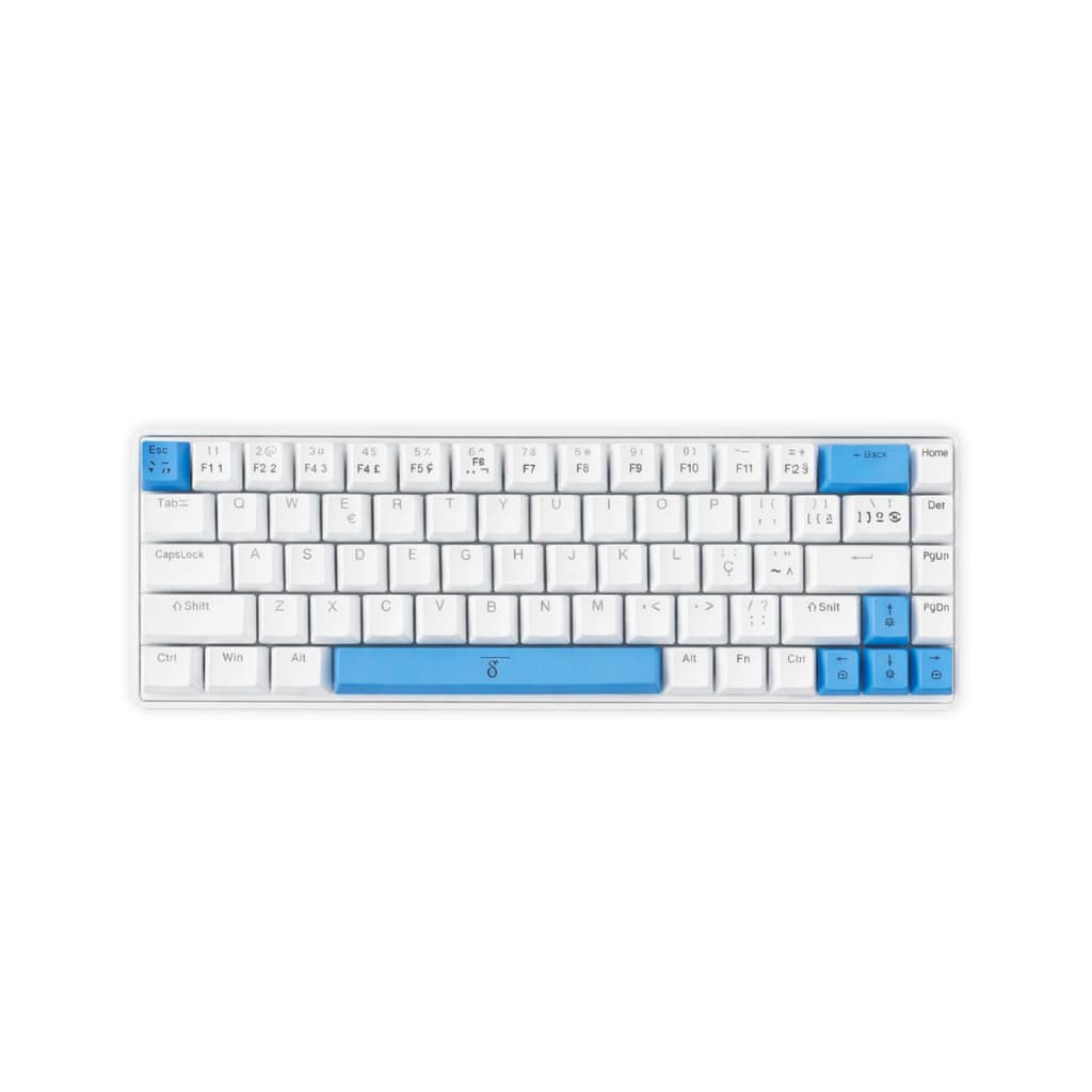 Teclado Mecânico Gamer RGB 68 Teclas Silencioso Macio USB-C Removível Jogo Trabalho