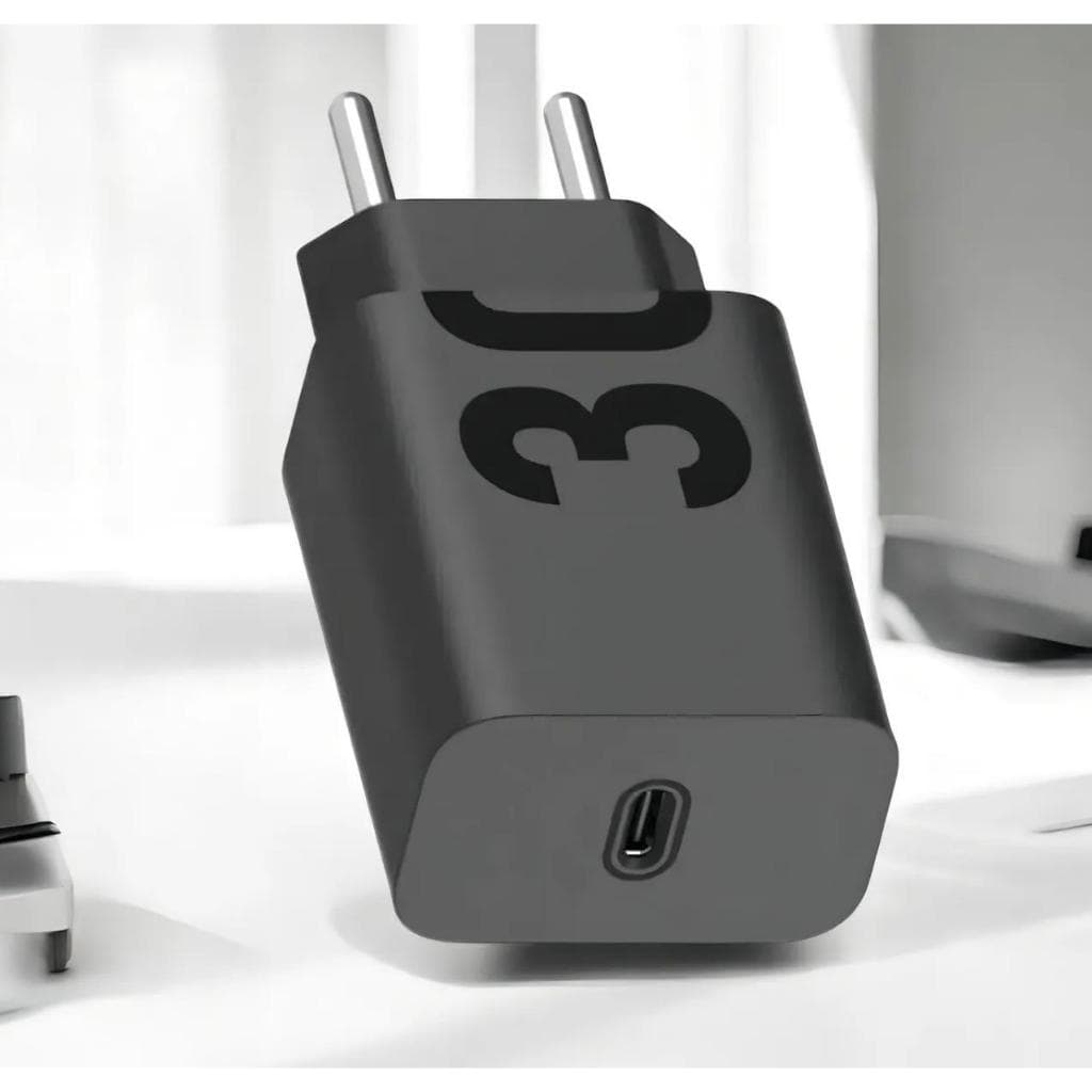Carregador Turbo Tipo C 30W - Carregamento Rápido e Durabilidade para Celulares