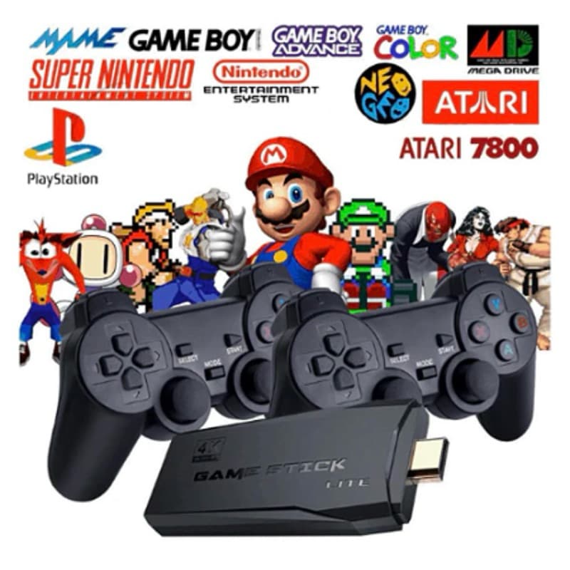 🔥 Video Game Retrô 4K +20.000 Jogos 🎮 2 Controles Sem Fio HDMI