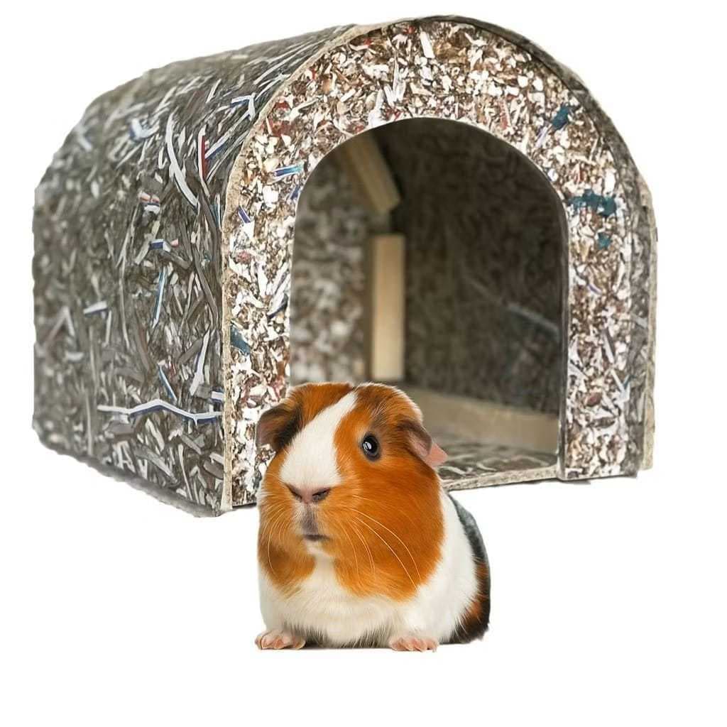 Casinha Toca de Porquinho Da Índia Ecológica Mini Coelho Madeira Ecologica
