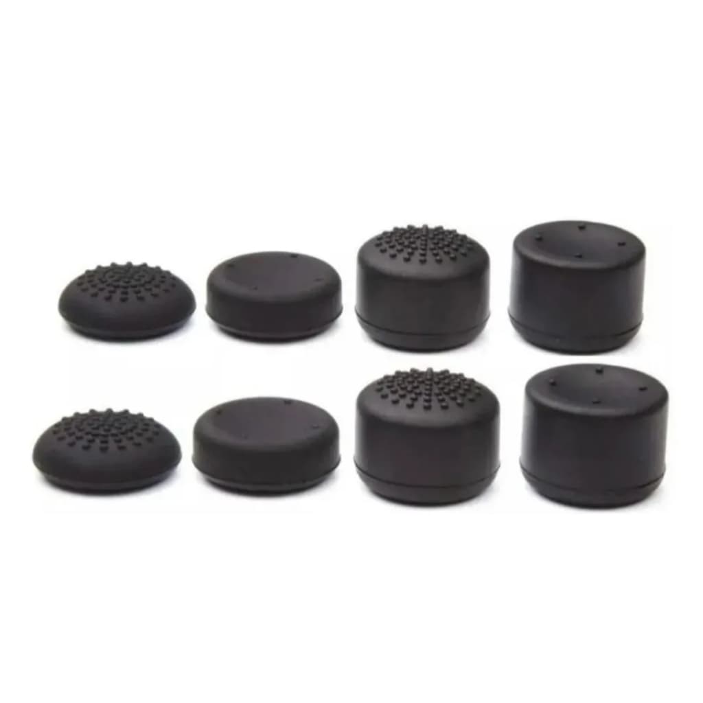 Kit 8 Grip Controle videogame Extensor Analógicos Borracha ps4 ps3 xbox