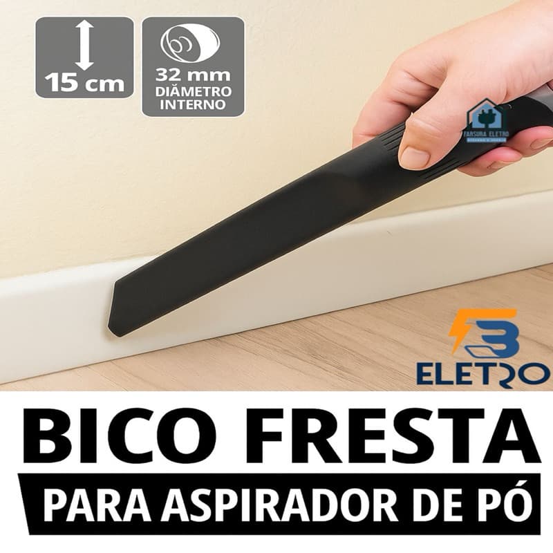 Bico Canto Fresta 15cm Aspirador de Pó Arno Água e Pó AR12 Triton Nitro Booly e Zelio
