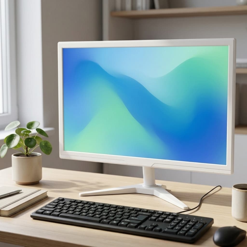 Monitor Gamer Branco 19" Polegadas Gamer 75Hz 1000:1 6-bits Painel TN Segunda Tela Compacto Novo