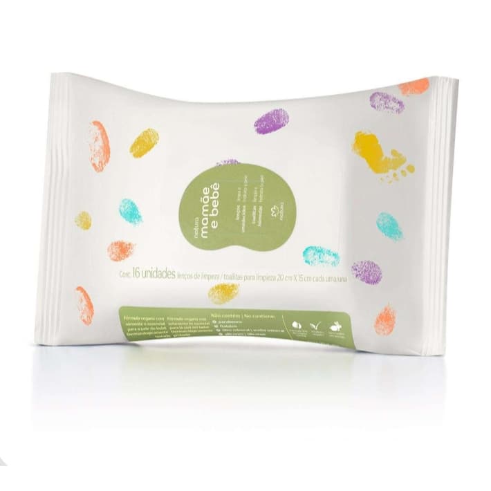 Natura Mamãe e Bebê Lenços Umedecidos com Fragrância 16 folhas