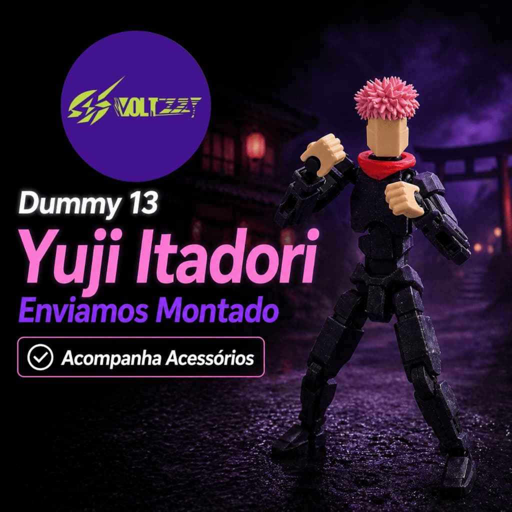 Dummy 13 Yuji Itadori Boneco De Ação Articulado 3d Anime Jujutsu Kaisen