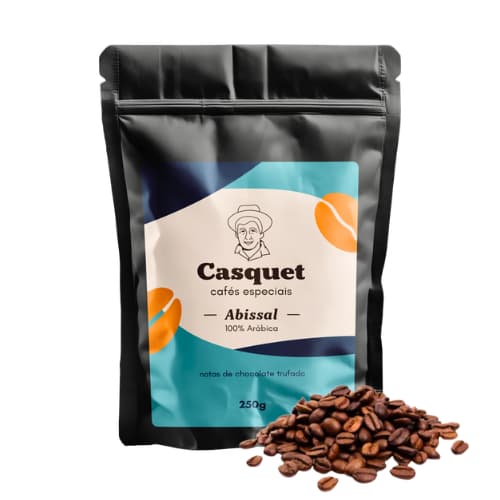 Café Especial 100% Arábica 84+ Pontos 250g | Casquet Abissal Torrado Grãos Torra Média Frete Grátis