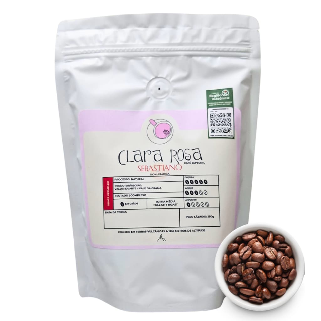 Café Obatã Vermelho em Grãos Clara Rosa Sebastino 250g - Frutado Região Vulcânica