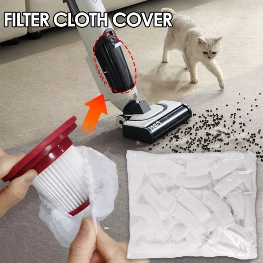 Filtros descartáveis ​​para aspirador de pó, tamanho 100/200 – capas protetoras portáteis não laváveis.
