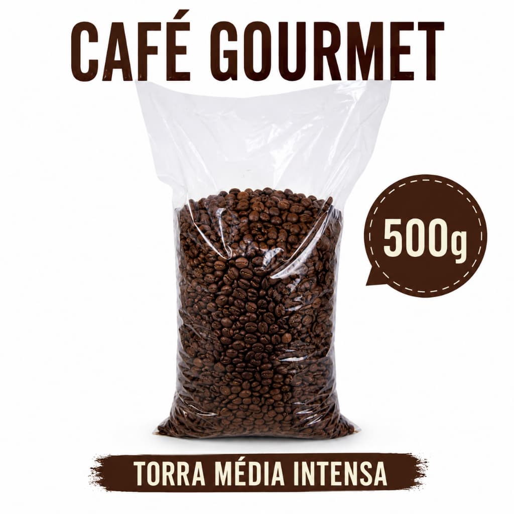 Café gourmet 500g EM GRÃO ou MOÍDO - torra intensa 100% arábica - Dimoá cafés