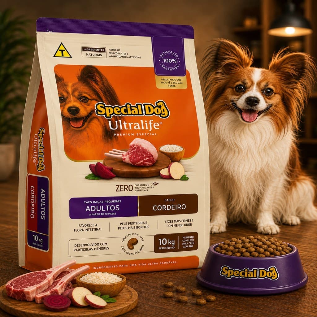 Ração Para Cachorro 10.1kg Special Dog Ultralife Adultos Raças Pequenas Cordeiro