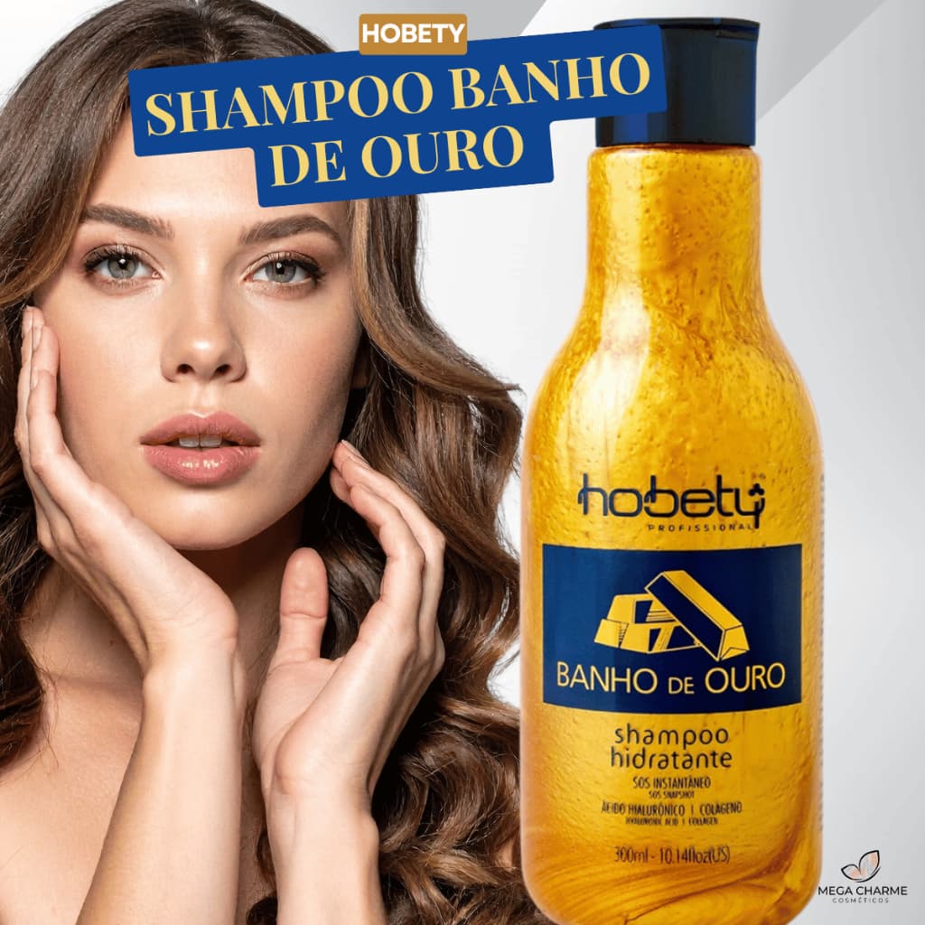 Shampoo Hidratante Banho De Ouro Hobety 300ml