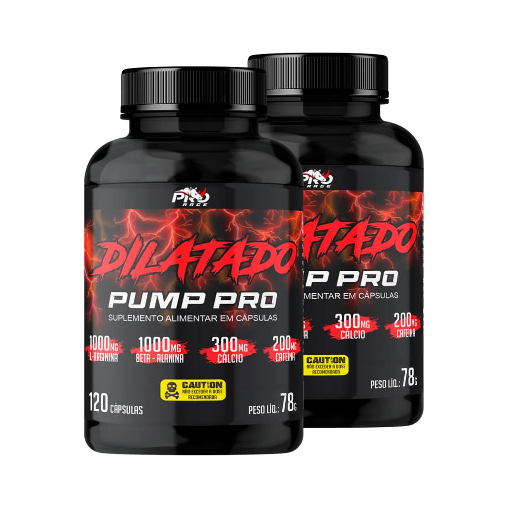 Kit 2x Pré Treino  - Dilatado Pump Pro 120 Cápsulas - Pro Healthy