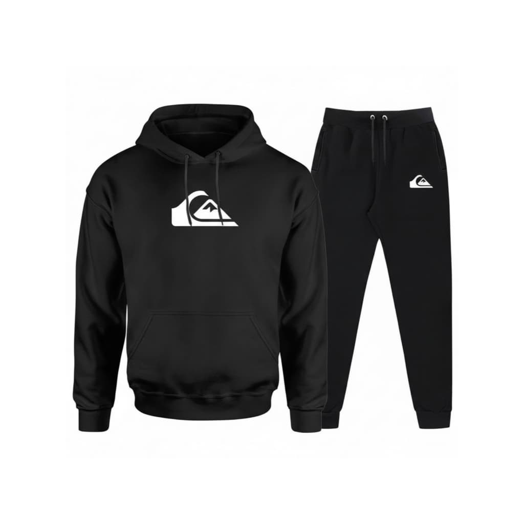 Conjunto Moletom Masculino QuikSikver Flanelado Com Capuz Calça Jogger Inverno Premium Streetwear