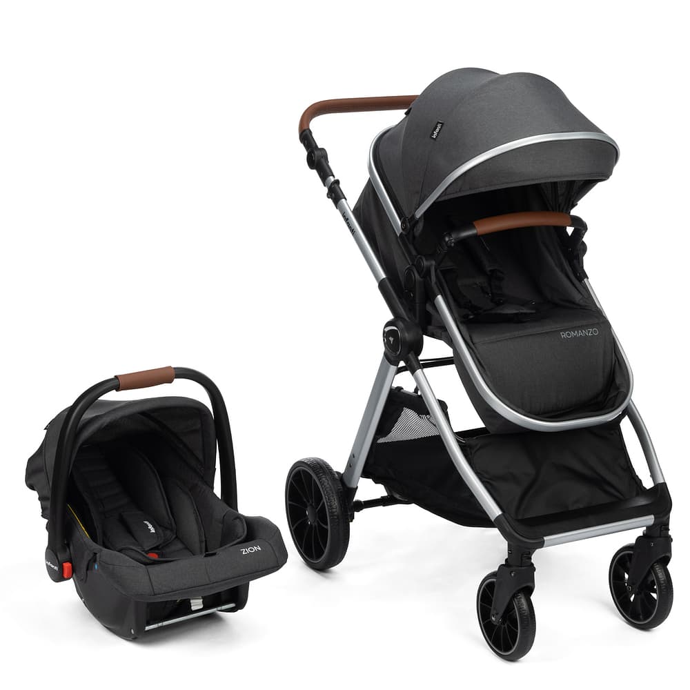 Carrinho de Bebê com Bebê Conforto 3 em 1 com Moisés Romanzo Infanti