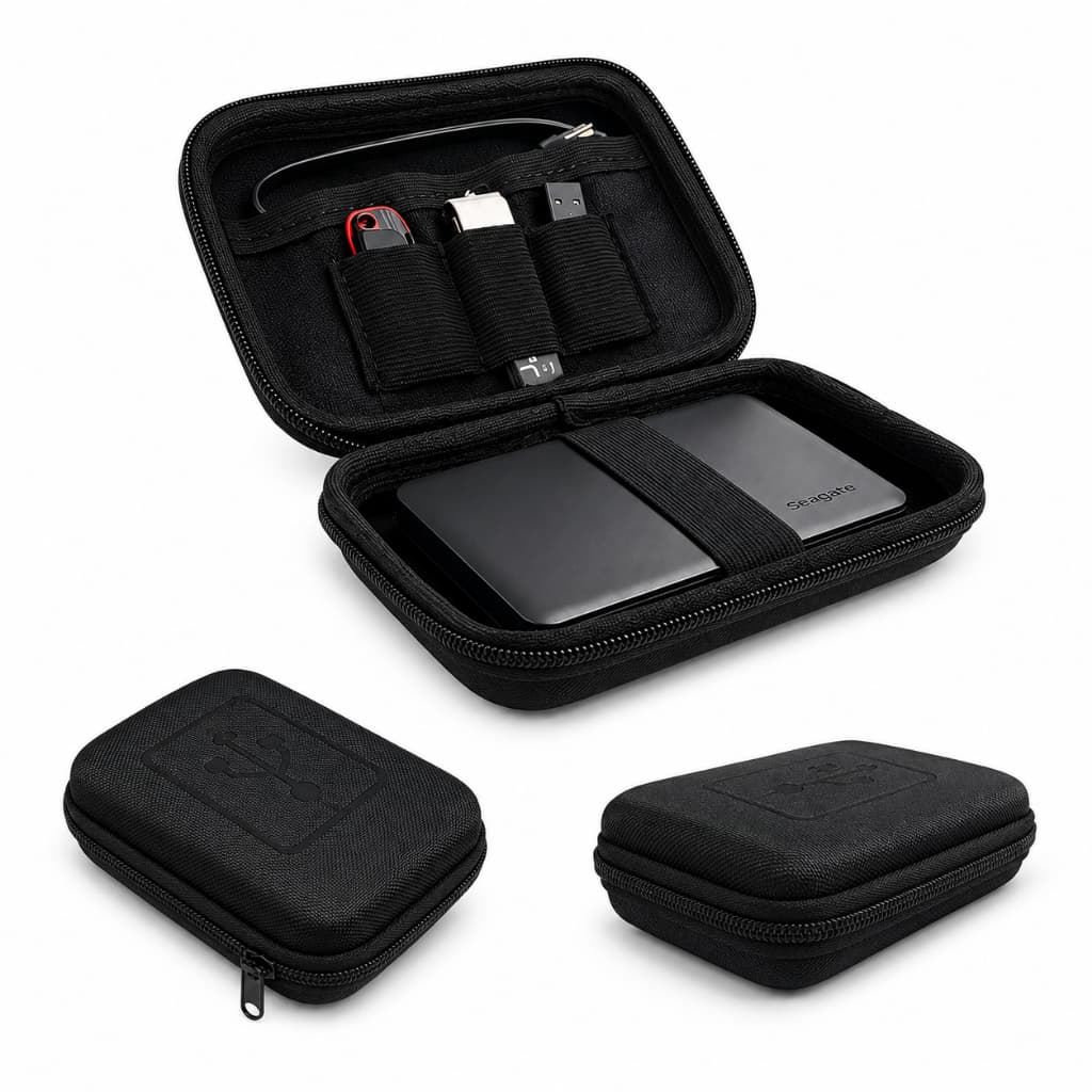 Case HD Externo SSD Estojo Proteção Transporte Universal Samsung Western Digital WD