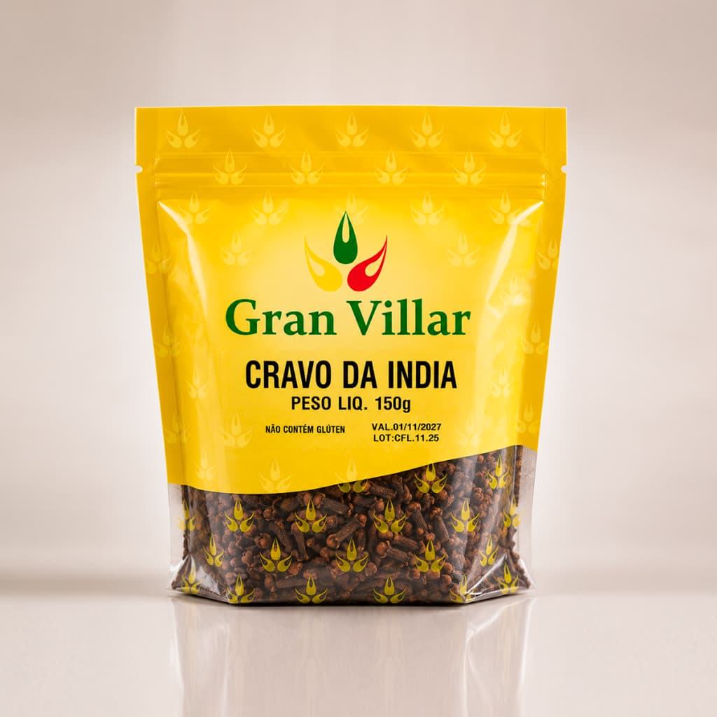 Cravo da Índia em Flor 150g Natural para Doces Chás Carnes e Receitas Gourmet Aromáticas