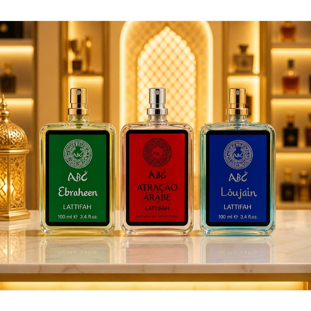 Kit 3 Perfumes Masculinos Árabes Importados 100ml Longa Duração