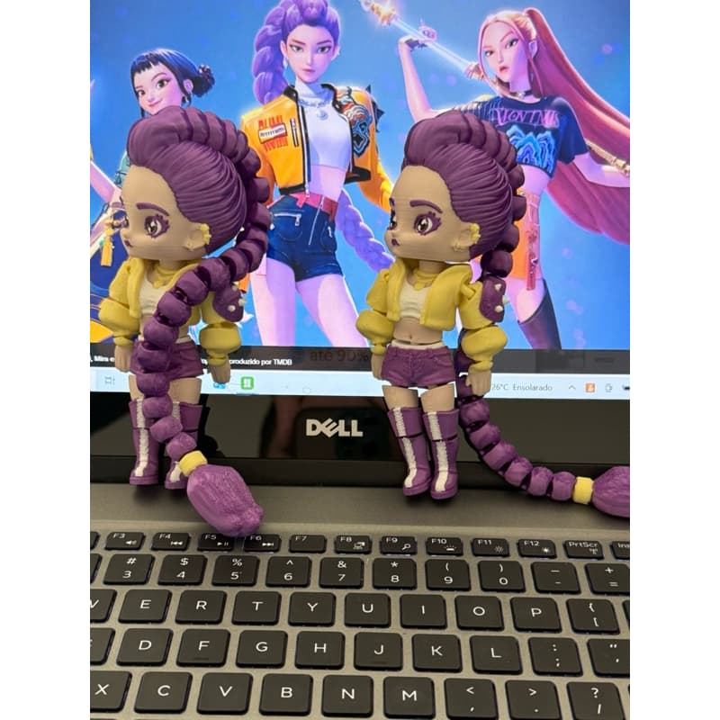 boneca kpop articulada 3d