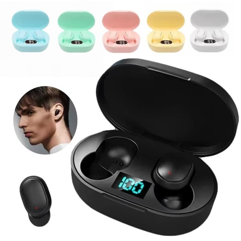 Fones de ouvido Bluetooth E6STWS são fones de ouvido de música Bluetooth sem fio e fones de ouvido com cancelamento volt