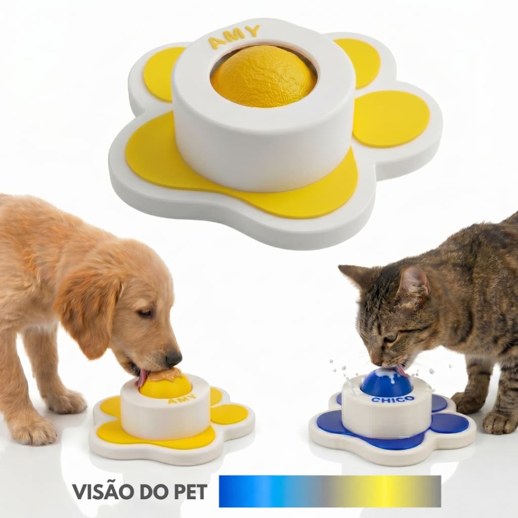 Lambedor para cachorro e gato Antiaderente Brinquedos para cachorro interativo Comedouro Exclusivo