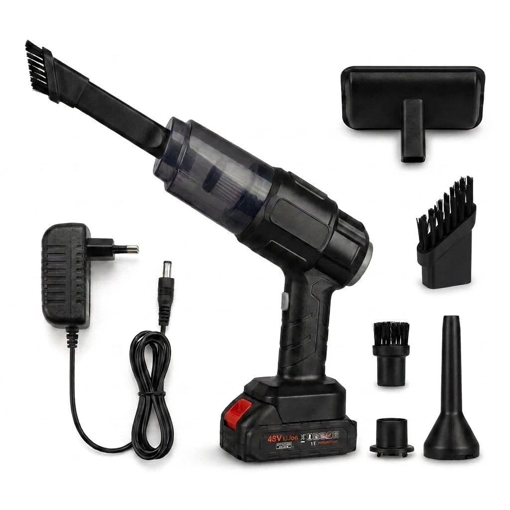 Aspirador De Pó Para Carro Sem Fio 48V - 3000mAh / 30W Recarregável De Alta Potência