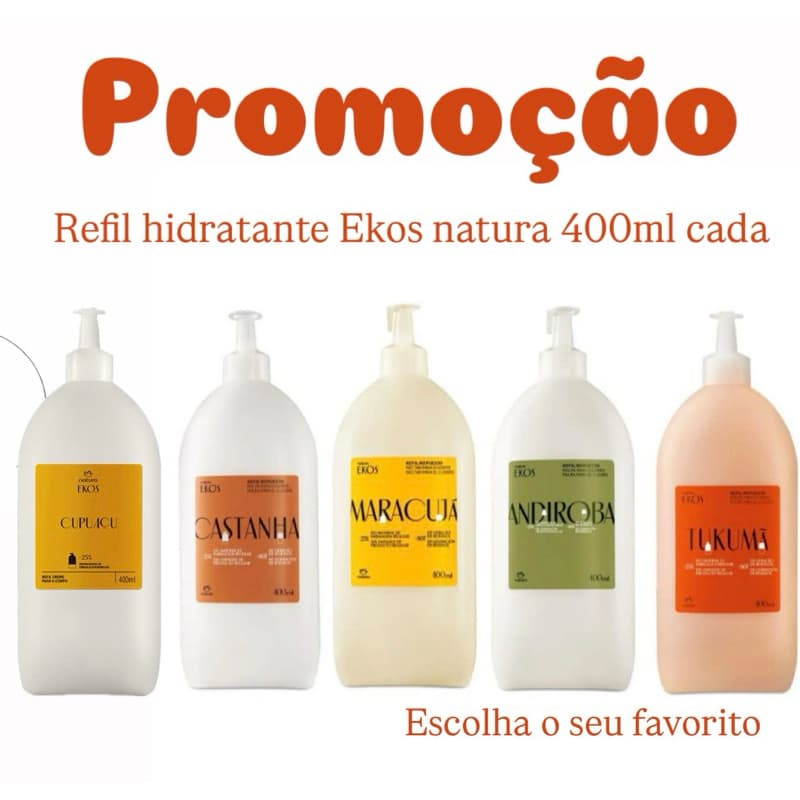 Natura Ekos Refil Polpa Hidratante Corporal 400ml cada