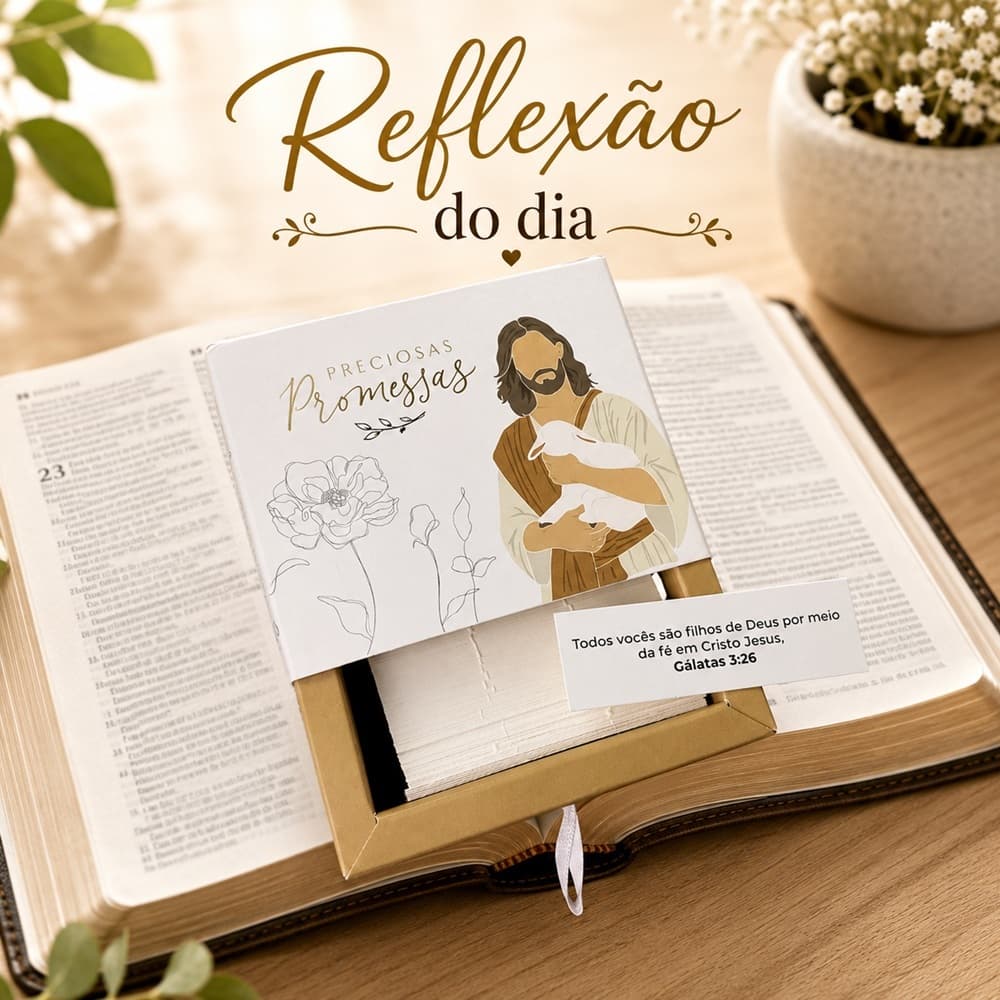 Caixinha Preciosas Promessas Jesus o Bom Pastor com Versículos Bíblicos