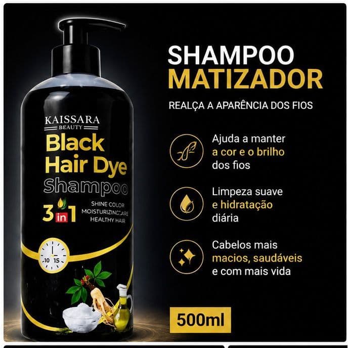KIT 3 SHAMPOO TONALIZANTE 500ML  CAPILAR COM EXTRATO HIDRATANTE PROFUNDO E REPARADOR