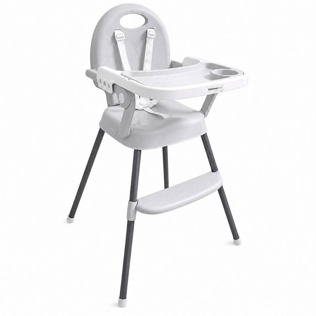 Cadeira De Alimentação Portátil 3 Em 1 Cinza Premium Baby Suporta até 25kg