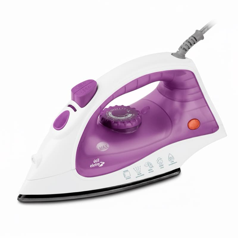 Ferro De Passar a Vapor Roxo 220V Útil Eletro RF5497A
