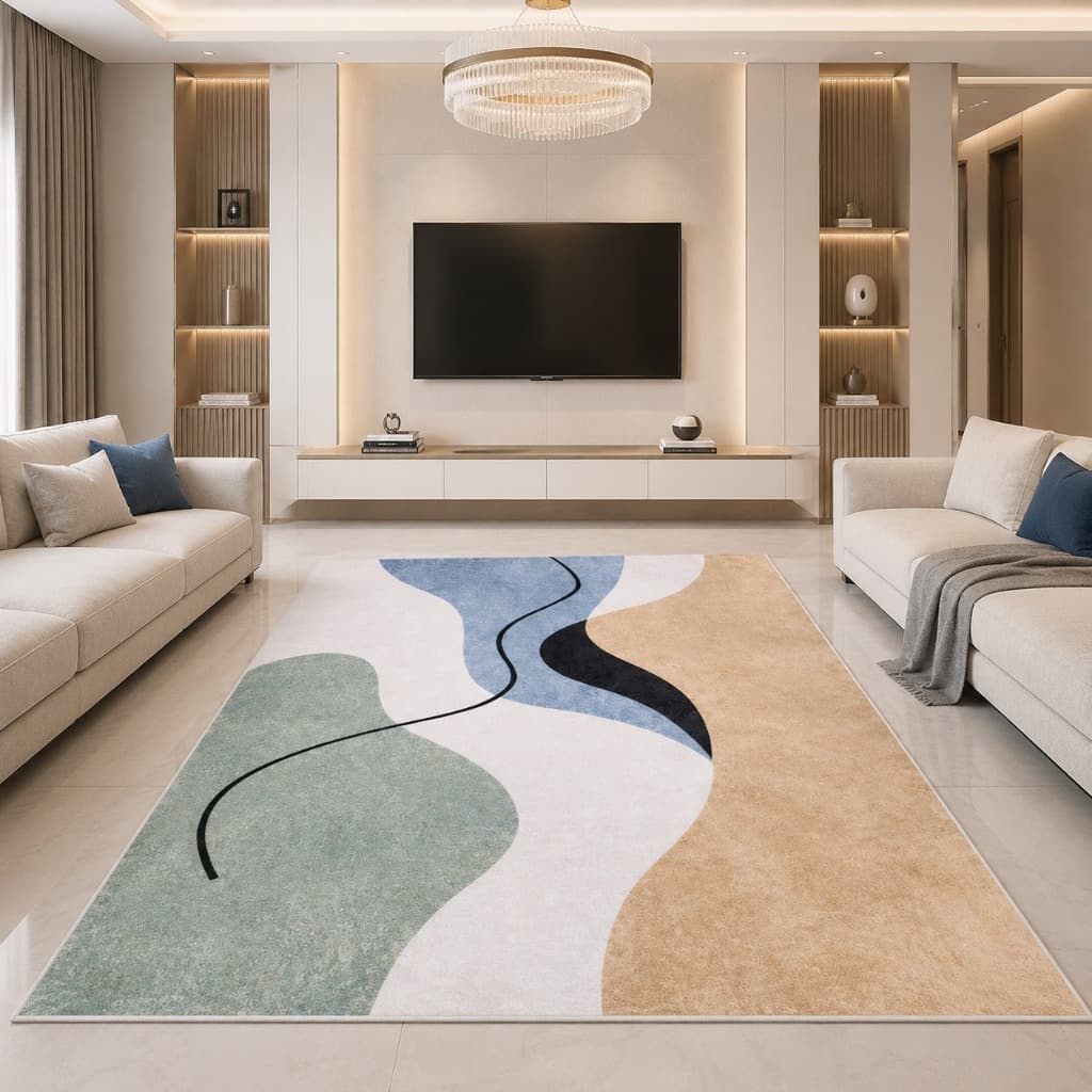 Tapete Belga 2,00x2,40 Antiderrapante Luxuoso Premium para Sala e Quarto