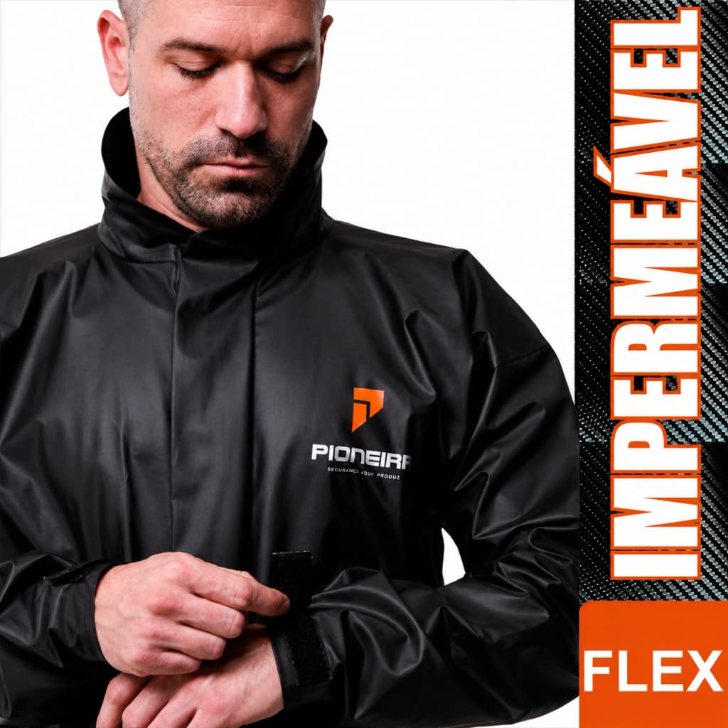 Conjunto Capa Chuva Show Passeio Moto Emborrachada Impermeável - Premium Pioneira