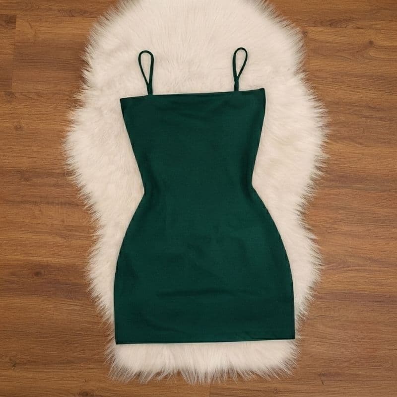 Vestido Feminino Curto Tubinho de Alcinha Gringo Suplex Justo Colado