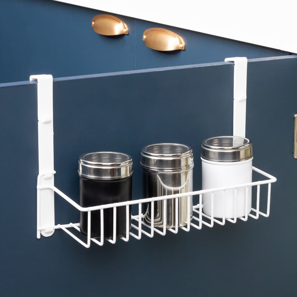 Suporte Ajustável para Porta de Armário Organizador Multiuso Cozinha