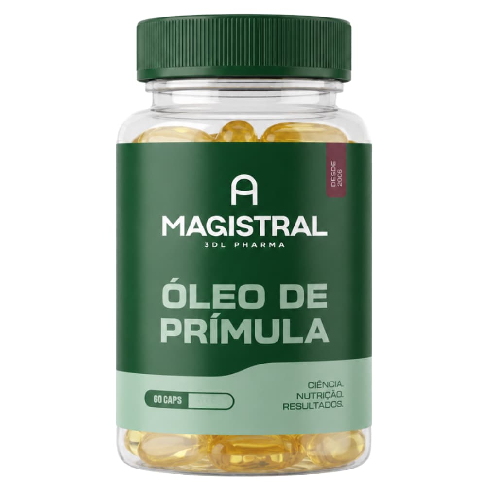 Óleo de Prímula 500mg 100% Natural 60 ou 120 Cápsulas A Magistral Vitaminas Suplementos