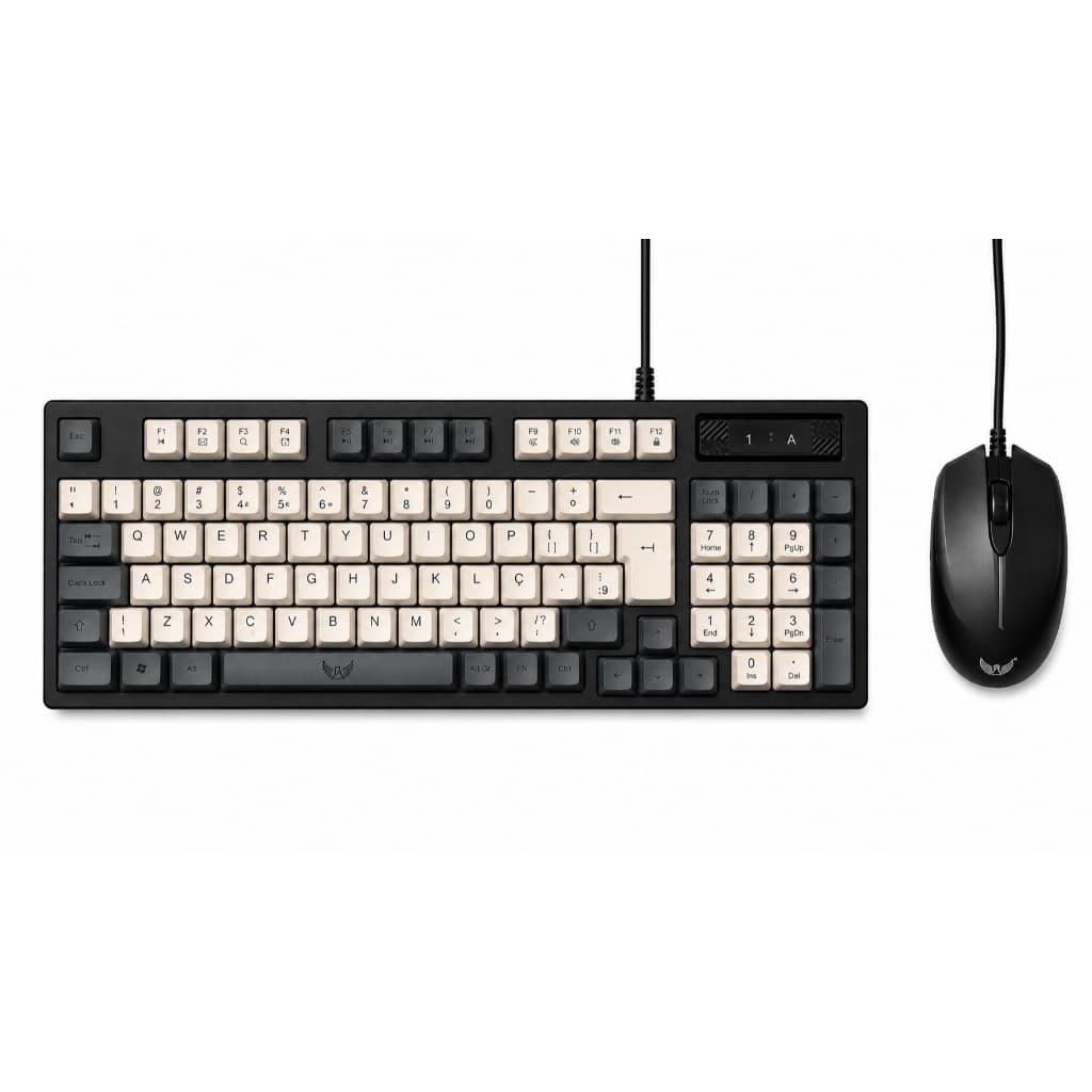 Kit Gamer Atomex AL-9510 Teclado e Mouse com Fio USB 1200 DPI para PC e Notebook
