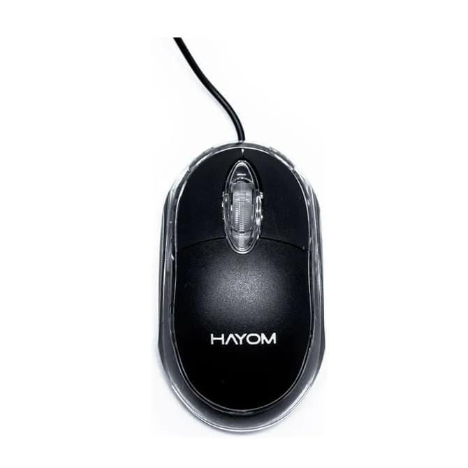 Mouse Office Com Fio Usb 1200dpi Hayom - PC - Notebook - Windows e Mac