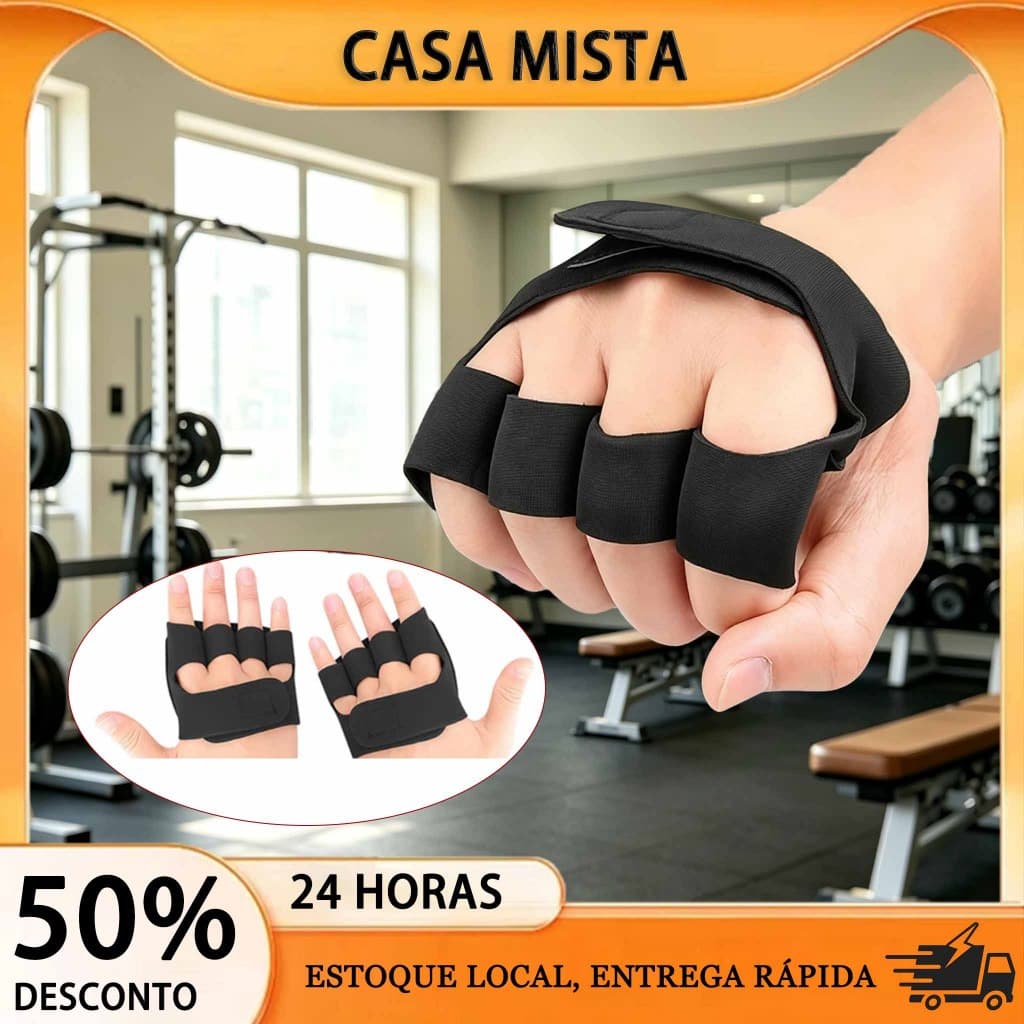 Frete Grátis Protetor Palma 4 Dedos Fitness Anti Calos Para Halter Crossfit Musculação Unissex