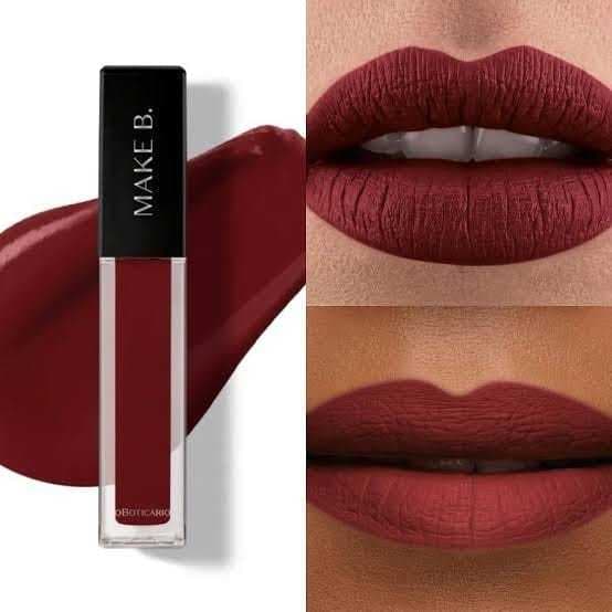Batom Liquido Make B ou Glam Duo ou Matte supreme Marrom precioso