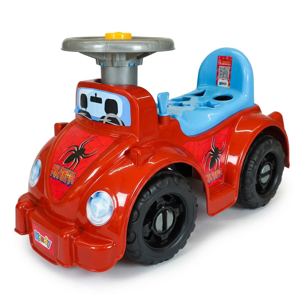 Andador Quadrículo Vermelho Aranha - Educativo e Divertido! Com pcs Geometricas - Totoka Motoca
