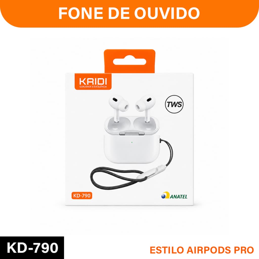 Fone De Ouvido Kaidi KD-790 Original - Sem fio Conexão Bluetooth