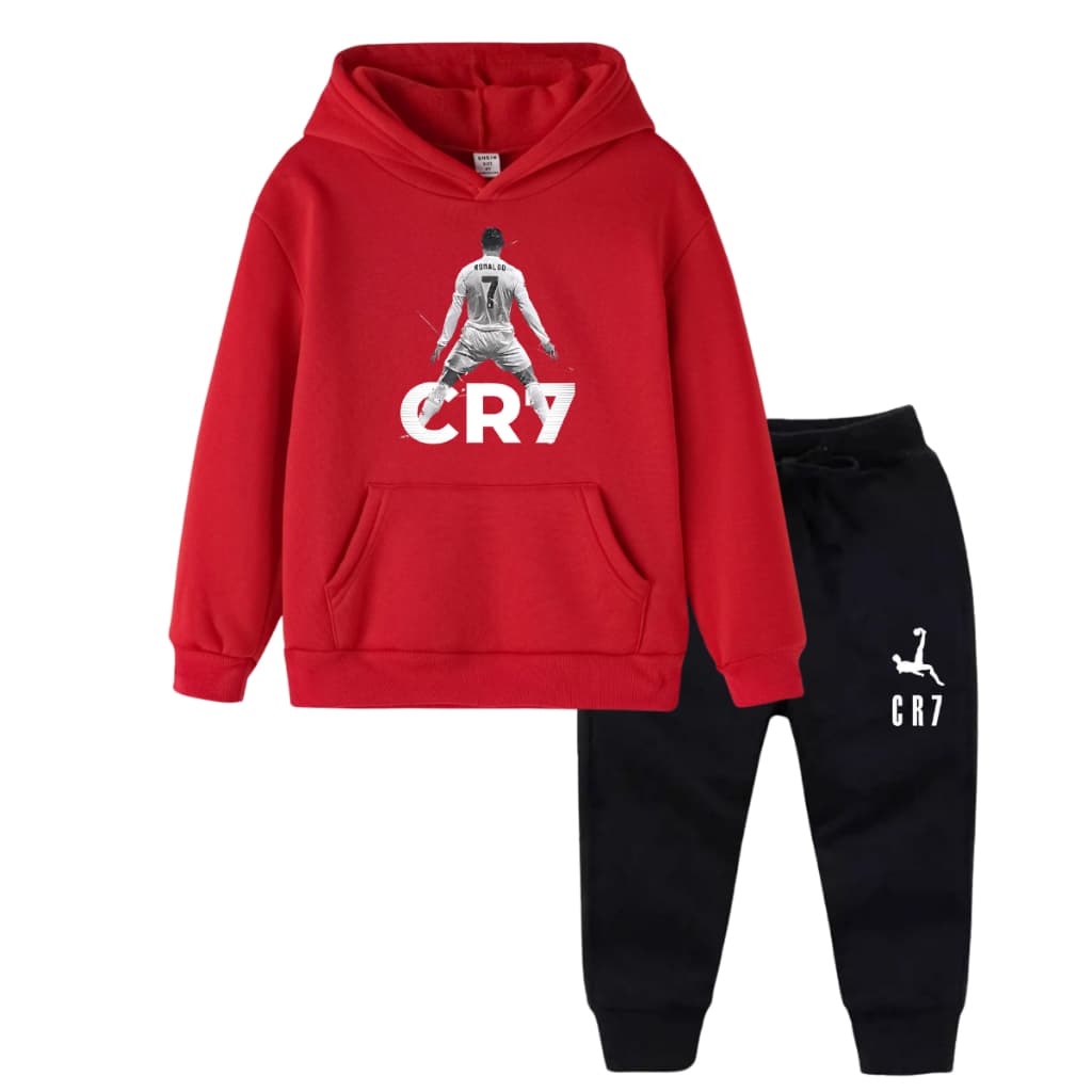 Conjunto Blusa de Moletom e Calça  Cristiano Ronaldo Moletom CR7 infantil e juvenil