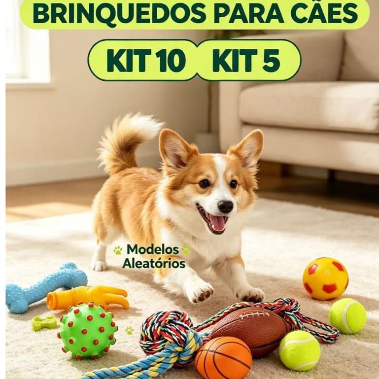 Kit 10/5 Brinquedo Cachorro Cordas Sortidas para Cachorro Savana Pet - Sortida