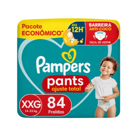 Fralda Pampers Pants Ajuste Total Tamanho Xxg, 84 Unidades