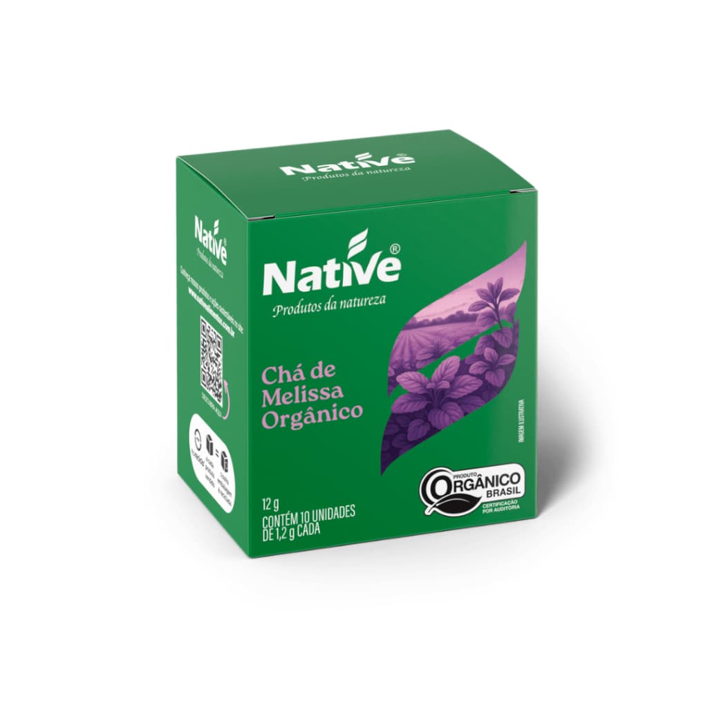 Chá De Melissa Orgânico Native Com 10 Sachês 12g