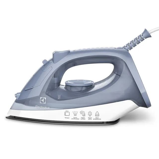 Ferro De Passar Roupa A Vapor E A Seco Electrolux Efficient Base Antiaderente Vapor Vertical 127V